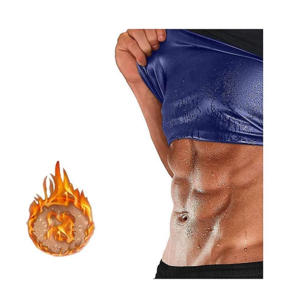 Taljetræner Korset Neopren Sved Sauna Vest Lynlås Mavekontrol Figurformende Undertrøje Mand Kvinde Man XL