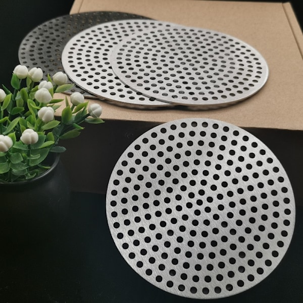 8 cm rund golvbrunn i rostfritt stål, avloppsskydd, badrumstoalettfilter, anti-blockeringsnät