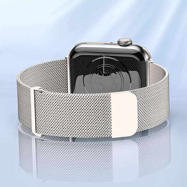 Stjärnformad metallarmband kompatibel med Apple Watch-rem 38/40/41MM för kvinnor och män, mesh-armband i rostfritt stål för iWatch/Apple Watch Series 8/7/