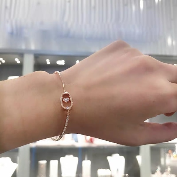 North Armband, Vit, Roséguldplätering