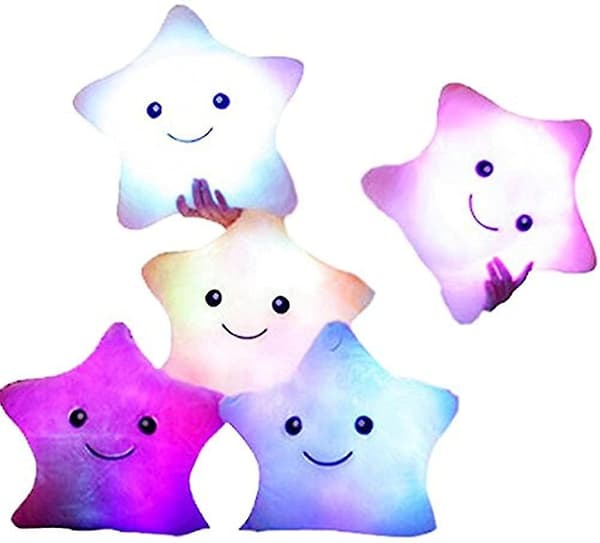 Led Star Luminous - Stjärnformad kudde - Stoppade stjärnformade leksaker Purple