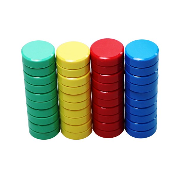 200-pack röda kylskåpsmagneter, whiteboardmagneter, magneter för whiteboard, starka kylskåpsmagneter, färgglada runda magneter för anslagstavla, klassrum,