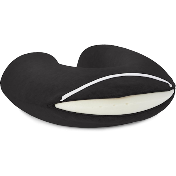Memory foam nakkepude, Sort
