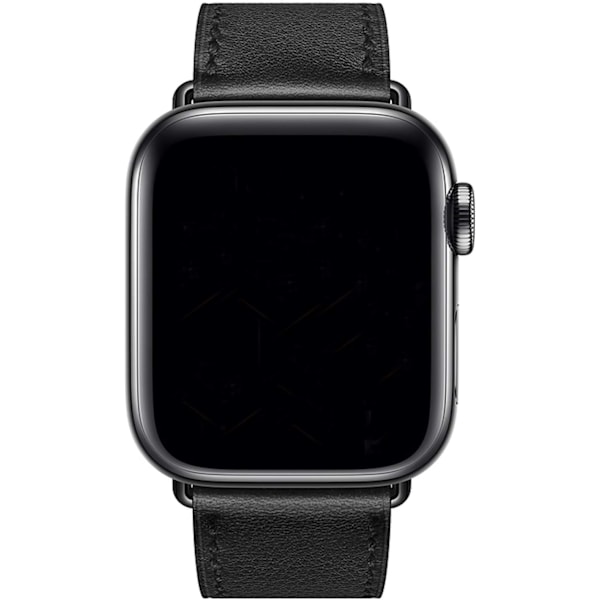 Svart/Brun Kompatibel med Apple Watch Band 38/40/41mm, Brun Läder Single Tour Ersättningsband för iwatch Series 7 Se Series 6 Series 5 Series 4