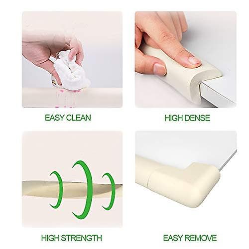 Babysäkerhet Baby Edge Corner Guards Barnsäkerhetsskydd 2m (6,6ft Edge Guard+4 Corner Guards) Black