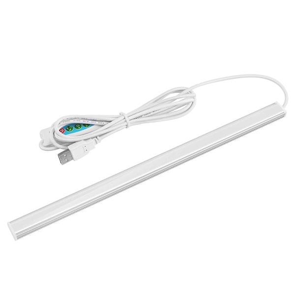 2 stk. LED-stripe for kjøkken eller verksted, dimbar skaplampe i 3 varme/kalde/naturlige farger, LED-lys med kontakt, 8 * 308 * 17,5 mm