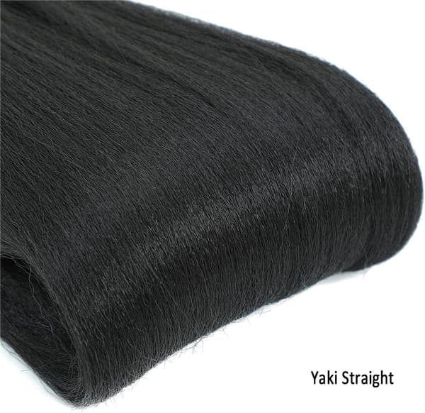 Försträckta fläthår extensions 66cm 6-pack professionella syntetiska fibrer virkade flätor Yaki textur flätor