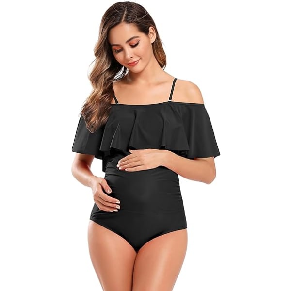 Badetøj til gravide, 1 stk. stropløs bikini, 1 stk. elegant og smart strandtøj til gravide kvinder XL