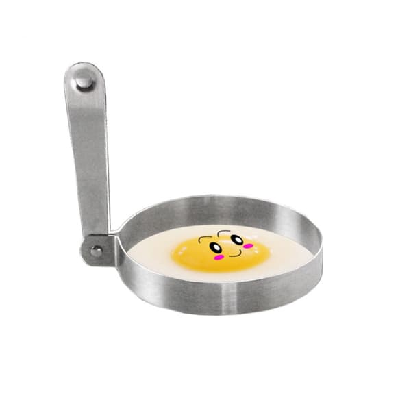 Eggformer i rustfritt stål, sett med 2