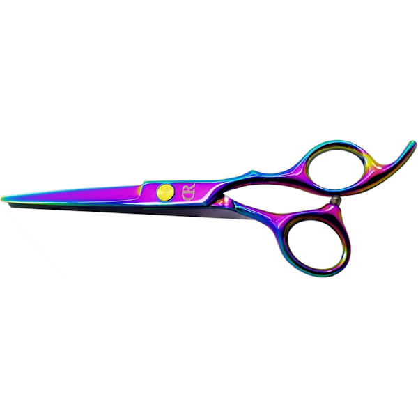 6\" Professionel Frisørsaks - Skarpe Blade - til Kvinder/Mænd/Børn - 420C Rustfrit Stål - Regnbuefarve (A)