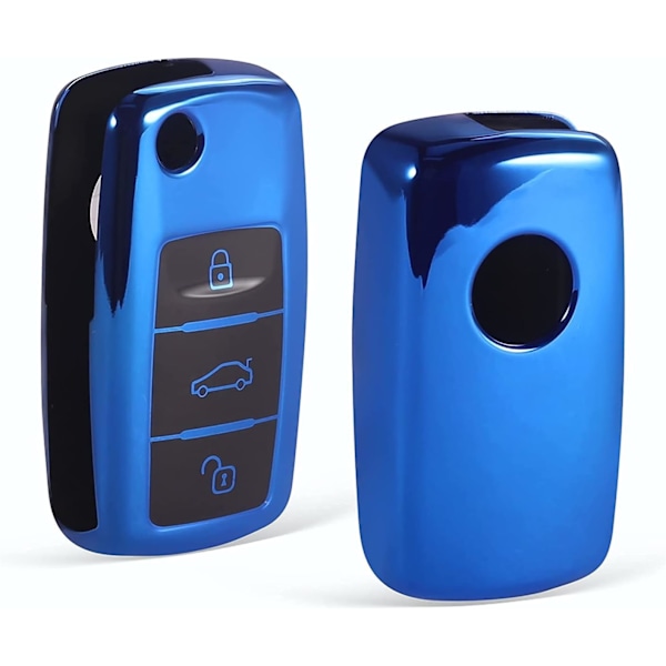Punainen auton avaimen suojus, VW Golf Skoda avaimen suojus Seat avaimen suojus TPU auton avaimen suojus napit