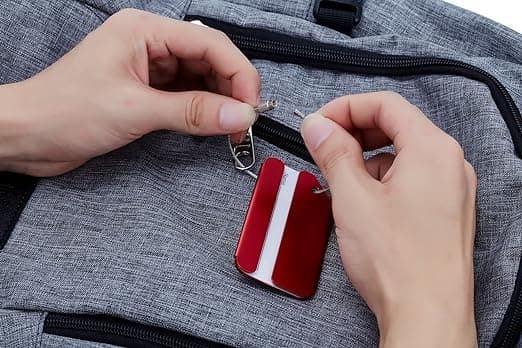 （punainen）Matkatavaramerkit & Laukkumerkit Ruostumaton Teräs Alumiini