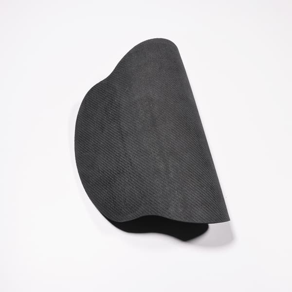 Sort musemåtte, 22*25,5 cm med gel håndledsstøtte, komfortabel, ergonomisk håndledsstøtte