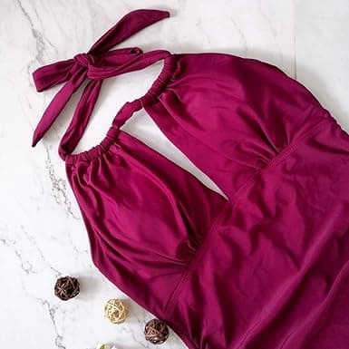 Maternity Badebekledning Ett Stykke V-Hals Graviditetsbadebekledning Maternity Halter Bikini