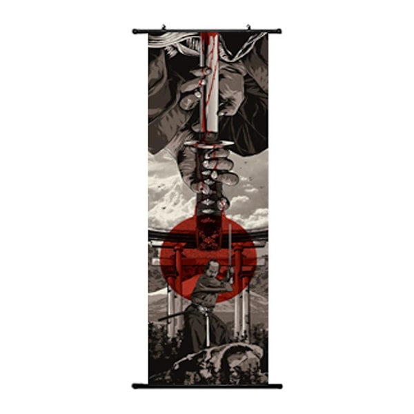 Japanilainen Samurai Ukiyo-e -rullajuliste 4 30*90CM