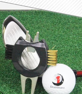 2 stk. Golf Fork Børste Plast Metal 85mm x 70mm Multifunktionelt Divot Værktøj