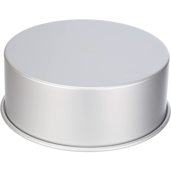 Fire Mousse Chiffon Kageforme Professionel Rund Aluminium Kageform, Metal, Sølv, 25 x 8,1 cm
