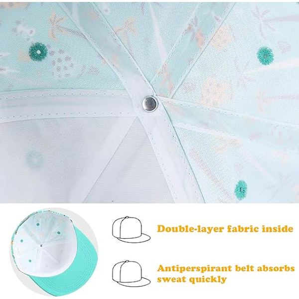 Söt baby baseballkeps (grön giraff för 1-2 år), barn sommarhatt broderad platt solhatt pojke flicka