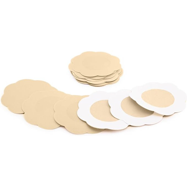 10 Par Brystvortebeskyttere Premium Dressing Petal Blomsterformede Brystvortebeskyttere Korrigeringsputer