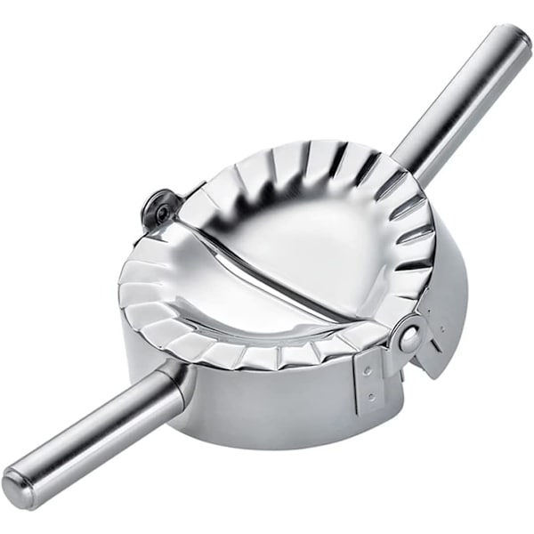 Ravioliform, Pierogi, tøffel, osv., i rustfrit stål, Rustfrit stål, sølv, Størrelse M