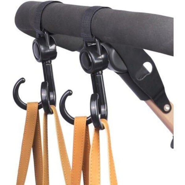 Dubbelkrok Barnvagnskrokar - 2pack