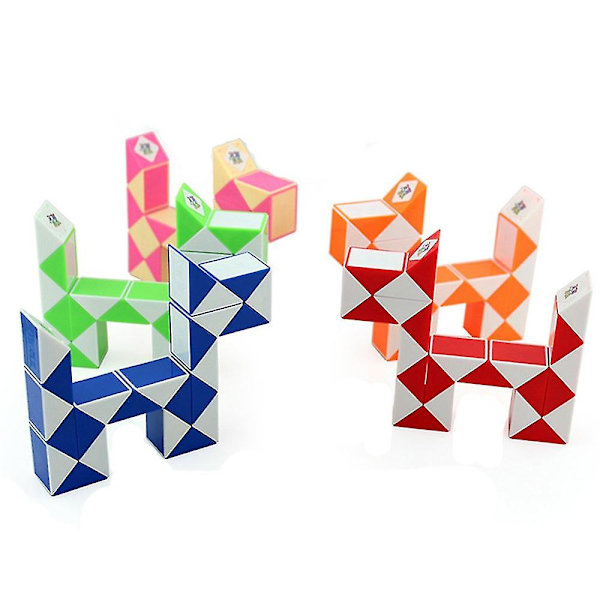 Magisk Slange Twist Puzzle Twisty Legetøjssamling 24 Kiler Magisk Lineal 4
