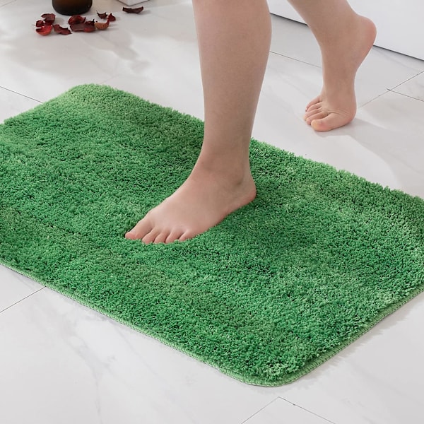 Bade Måtter Skridsikker Brusemåtte Absorberende Lille Tæppe Dørmåtte Indendørs Køkken Tæpper green 50*80cm
