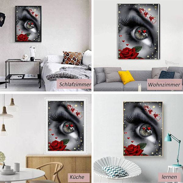 Timanttimaalaus, 5D DIY timanttimaalaussarja strasseilla