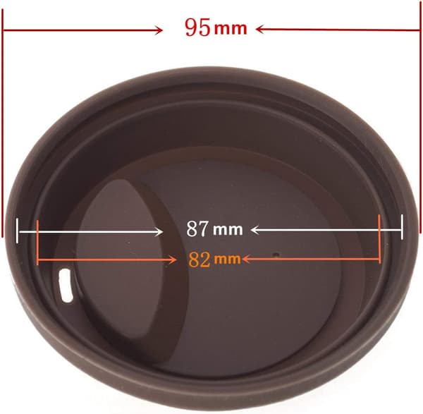 Dricklock Spillskydd Kopplock Återanvändbara Kaffemugglock Kaffekoppskydd 2 st - Kaffe