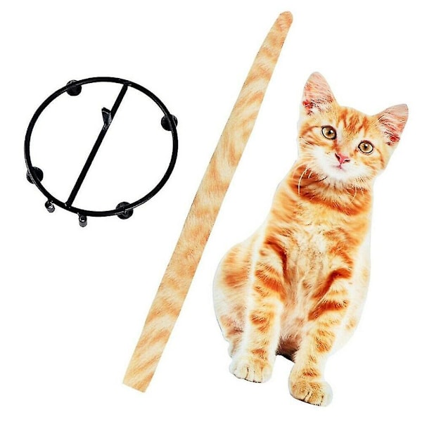 Papperhållare Kattform Badrum Toalettpappersförvaring Present till kattälskare Orange