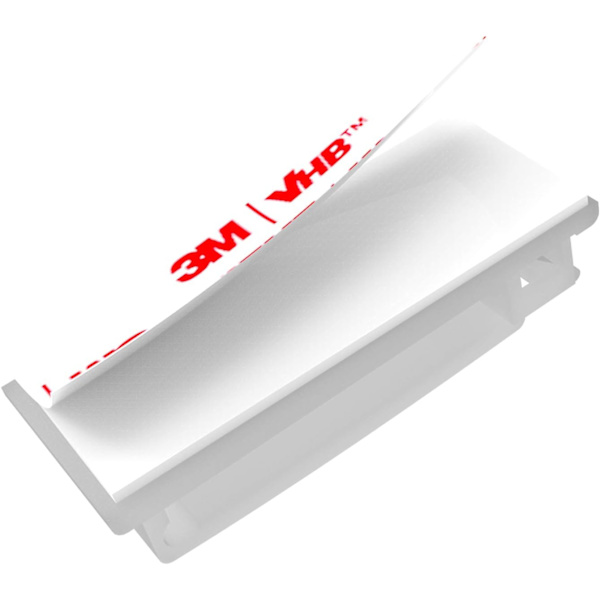 20 stk. Hvite Kabelklemmer med Sterk Selvklebende Bakside, Flerbruks Ledningsklemmer for Kabelhåndtering og Kabelstrekk, TV PC Ledningsholder Sticky
