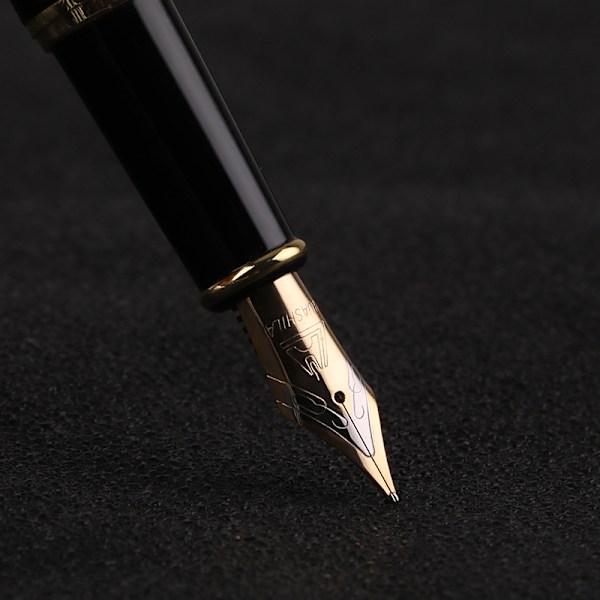 Musta mustekynäsetti, lahjapakkaus, kalligrafia, sulavat kirjoituskynät