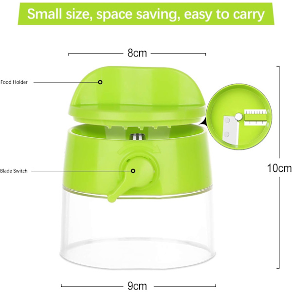 3PCS Grönsaksskärare Grönsaksspiralizer Spagetti Grönsak 4 i 1 Spiral Grönsaksskärare