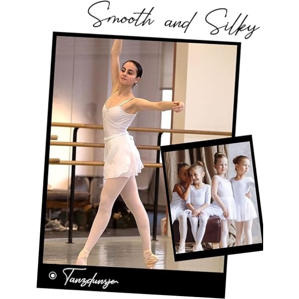 Chiffon tutu Justerbar tutu i hvid størrelse L højde 140-165 Dansekostumer til piger og kvinder