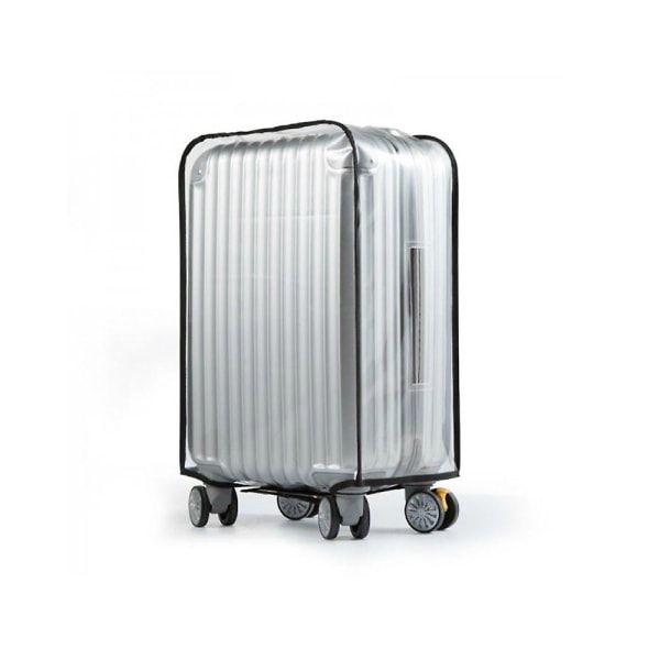 Gjennomsiktige PVC Koffertbeskyttere, bagasjetrekk for trillekoffert 26 inch