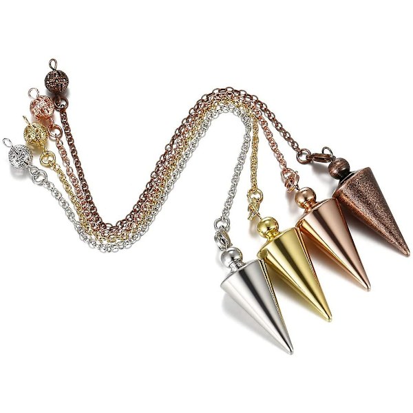 Bronze Metal Kobber Spirituel Punkt Pendul Til Divination Healing Dowsing Wicca Afbalancering Spids Kegle Vedhæng Pendul Copper
