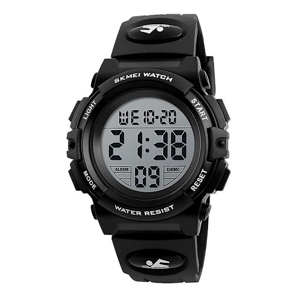 Pojkar Digital Klocka Utomhus Sport 50m Vattentät Elektroniska Klockor Black
