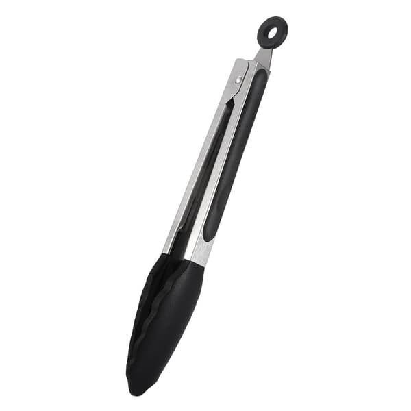Mini Silikon Bestikkholder Sett med Tre, 7 Tommer, Svart