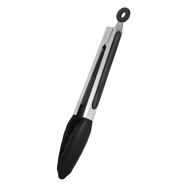Mini Silikone Bestikholder Sæt med Tre, 7 Tommer, Sort