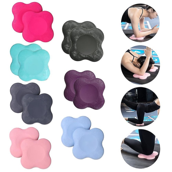 Yogaknäskydd Tryckbeständigt Tjockare Armbågar Händer Handledsstöd Balansstöd Blue