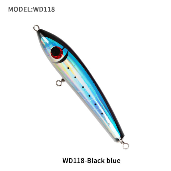 FishingLuresKitBaitFloatingDesignLuminousFloatingWooden90g/23cmFishTunaBlueFakeLureBaitMaterialFishingKitsLures