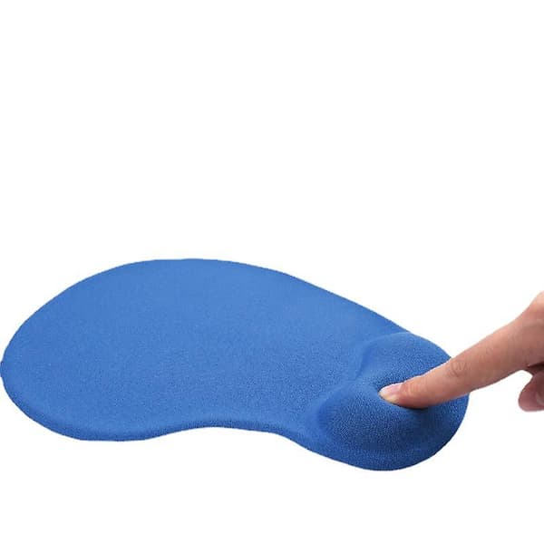 Musemåtte Anti-slip Komfort Musemåtte med Gel Skum Håndledsstøtte Royal Blue
