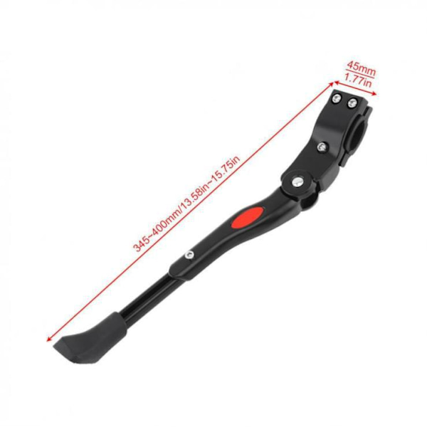 Hvide Cykelstativer. Justerbart Støtteben Aluminium Legering MTB Cykelstativ med Skridsikker Gummifod Universal Sidestøtteben til Mountainbike.