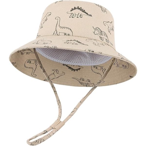 48cm Barn Flickor Pojkar Strandmössa Solhatt Unisex Fällbar Anti-UV Solhatt Strand Solhatt Baby