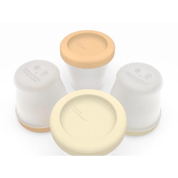 3 Oppbevaringssystem for Brystmelk, 150 ml Oppbevaringsglass, Skrulokk og Adapter