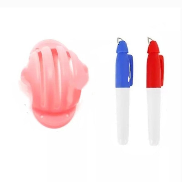 Golfboll Triple Track 3 Linjemarkering Stencil Erc Chrome Soft Odyssey + 2 Penna Hög Kvalitet Pink