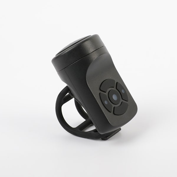 Sort Genopladelig Cykel Motorcykel Elektrisk Klokke Horn 4 Tilstande Mountainbike Tyverialarm Horn Cykeltilbehør