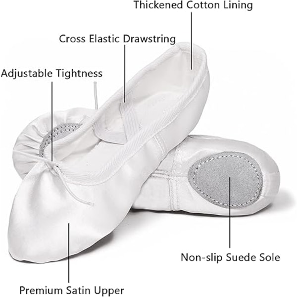 Balletsko Split Sål Dansesko Yoga Sko Balletsko Slippers Gymnastiksko til Piger Voksne