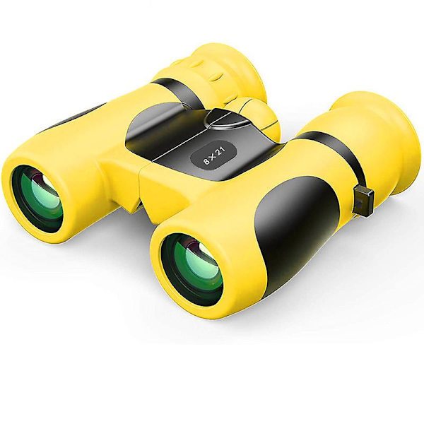 Kompakt Vandtæt Kikkert Til Børn 8x21 Zoom Udendørs Legetøj & Gaver Til Børn Til Observation Af Dyr/Landskaber Yellow