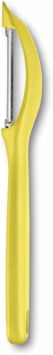 Gul 2-pack Universal Peeler med Pendelblad, Serrated Blade, Dubbelkantad, Rostfritt Stål, Diskmaskinssäker